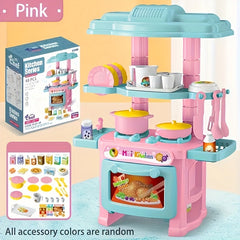48pcs Kitchen Utensils Cooking Stove Playset Toy Kit - Interactive Parent-Child