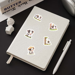 54pcs Farm Cow Cartoon Stickers Vinyl Decals for Skateboards Helmets Cars
