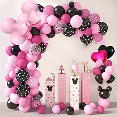 Mouse Balloon Garland Arch Kit for Cartoon Mouse Theme Birthday Decor