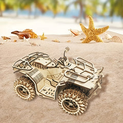 Wooden Beach Motorcycle Toy - Creative Desktop Ornament