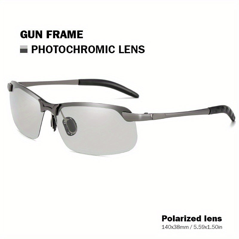Men's Polarized Night Vision Sunglasses Driving Fishing Riding Sports Sunglasses