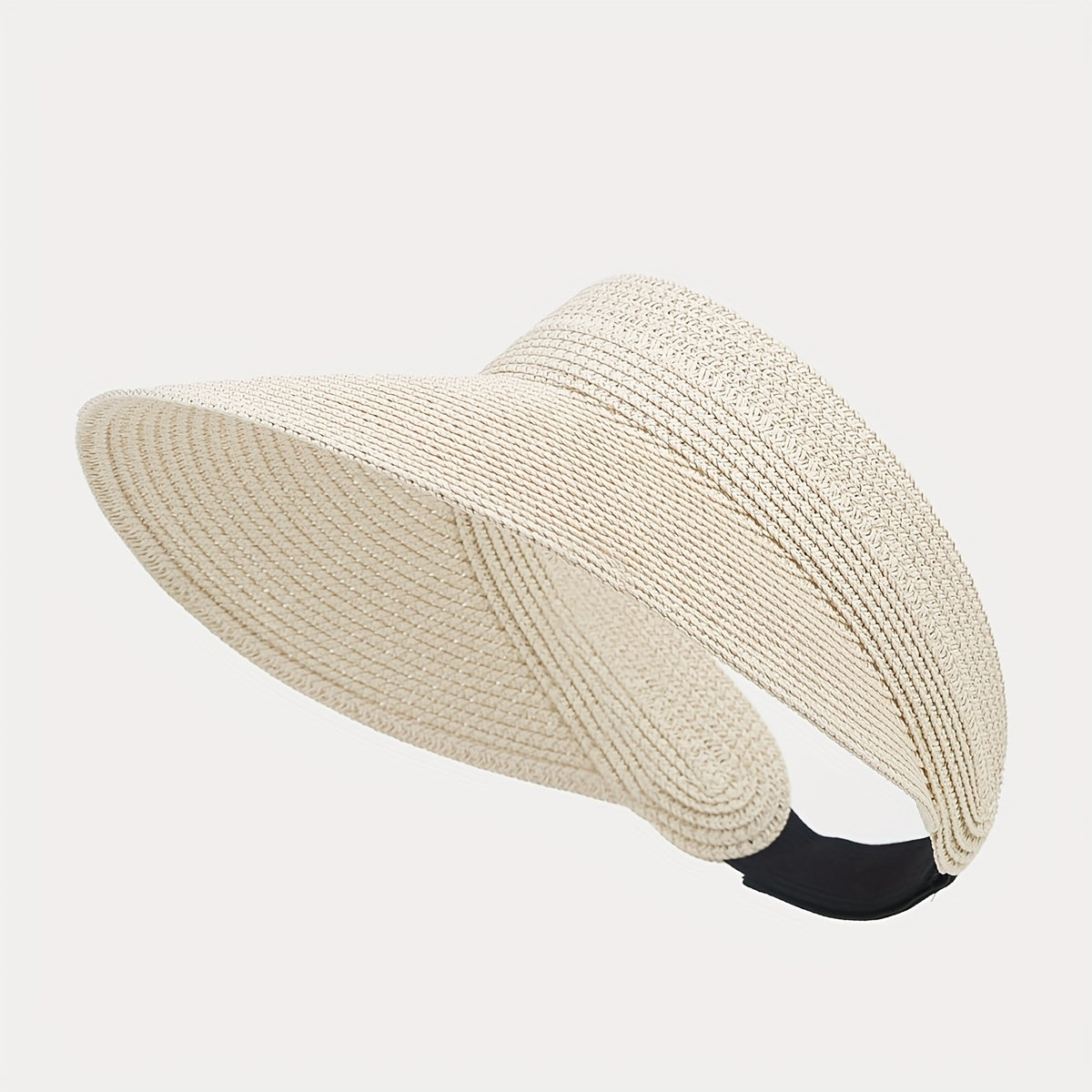 Khaki Faux Fur Woven Sun Hat for Men Women