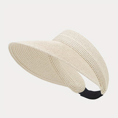 Khaki Faux Fur Woven Sun Hat for Men Women
