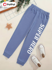 HERO Letter Print Boys Sweatpants Active Jogger Sports Pants
