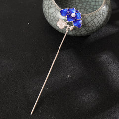 Chinese Lotus Hairpin Headdress Antique Hair Accessories Tassel Girl Hairpins