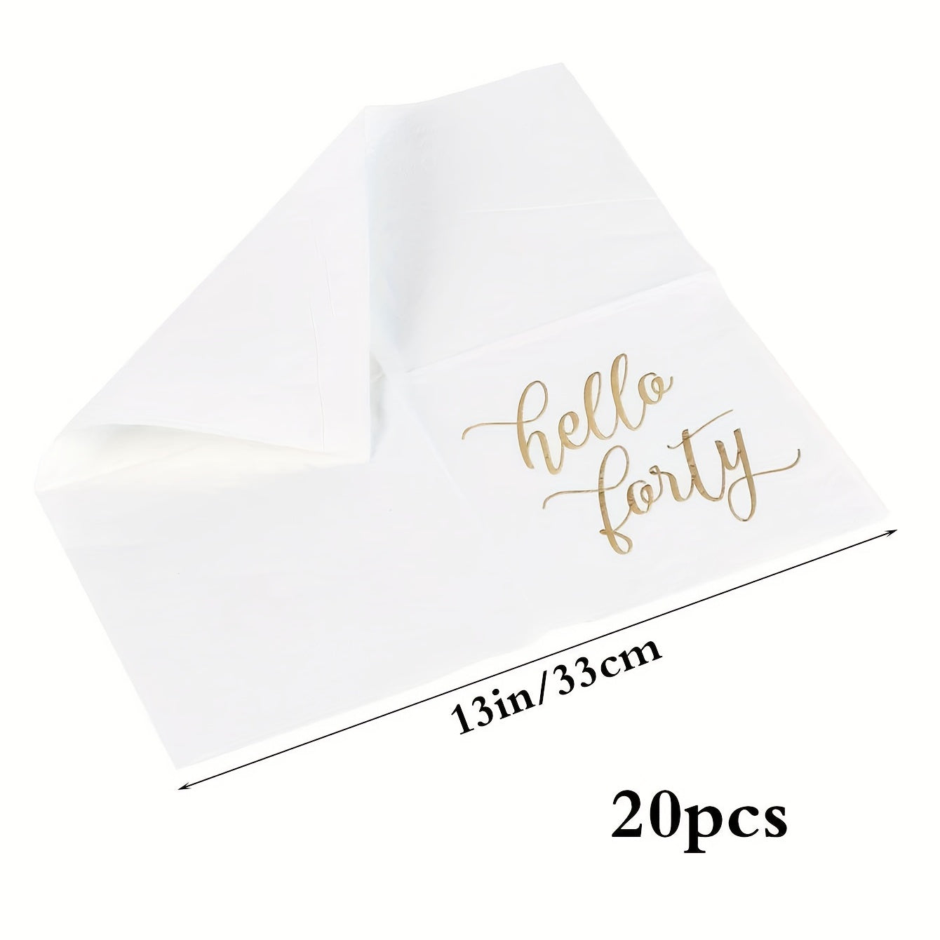 20pcs Disposable Alphabet Napkins for Party Supplies