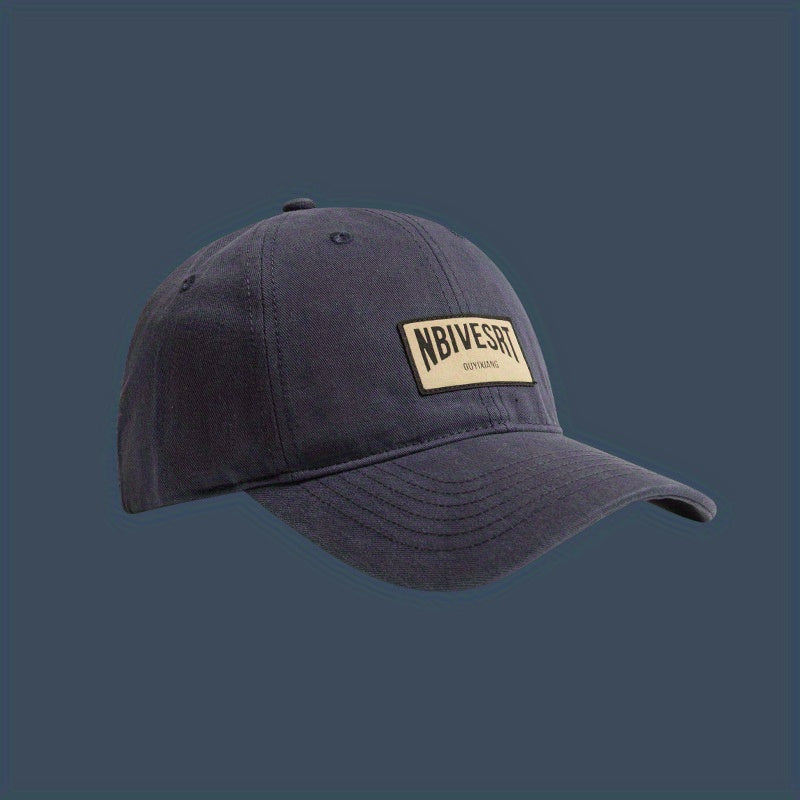 Japanese Retro Soft Top Baseball Cap Patched Sunshade Peaked Cap