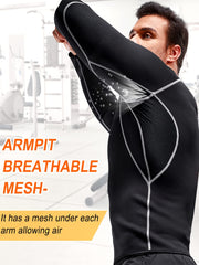 Men Sauna Jacket for Gym Workout Training