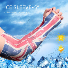 British Flag Ice Sleeves UV Protection Gloves