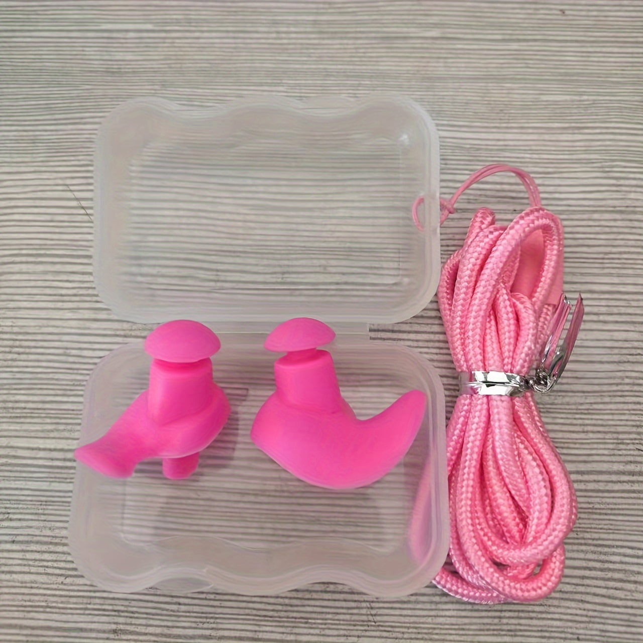 Reusable Earplugs with Lanyard for Swimming and Sleeping