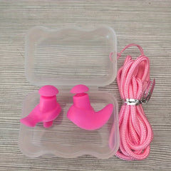 Reusable Earplugs with Lanyard for Swimming and Sleeping