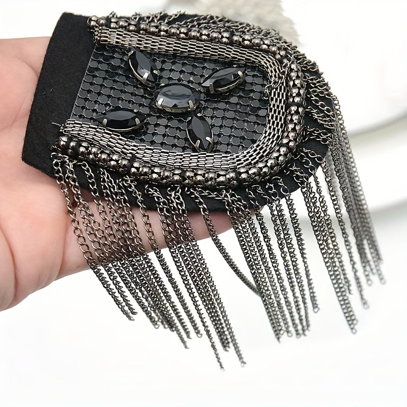 European/American Fringed Epaulets Shoulder Accessory
