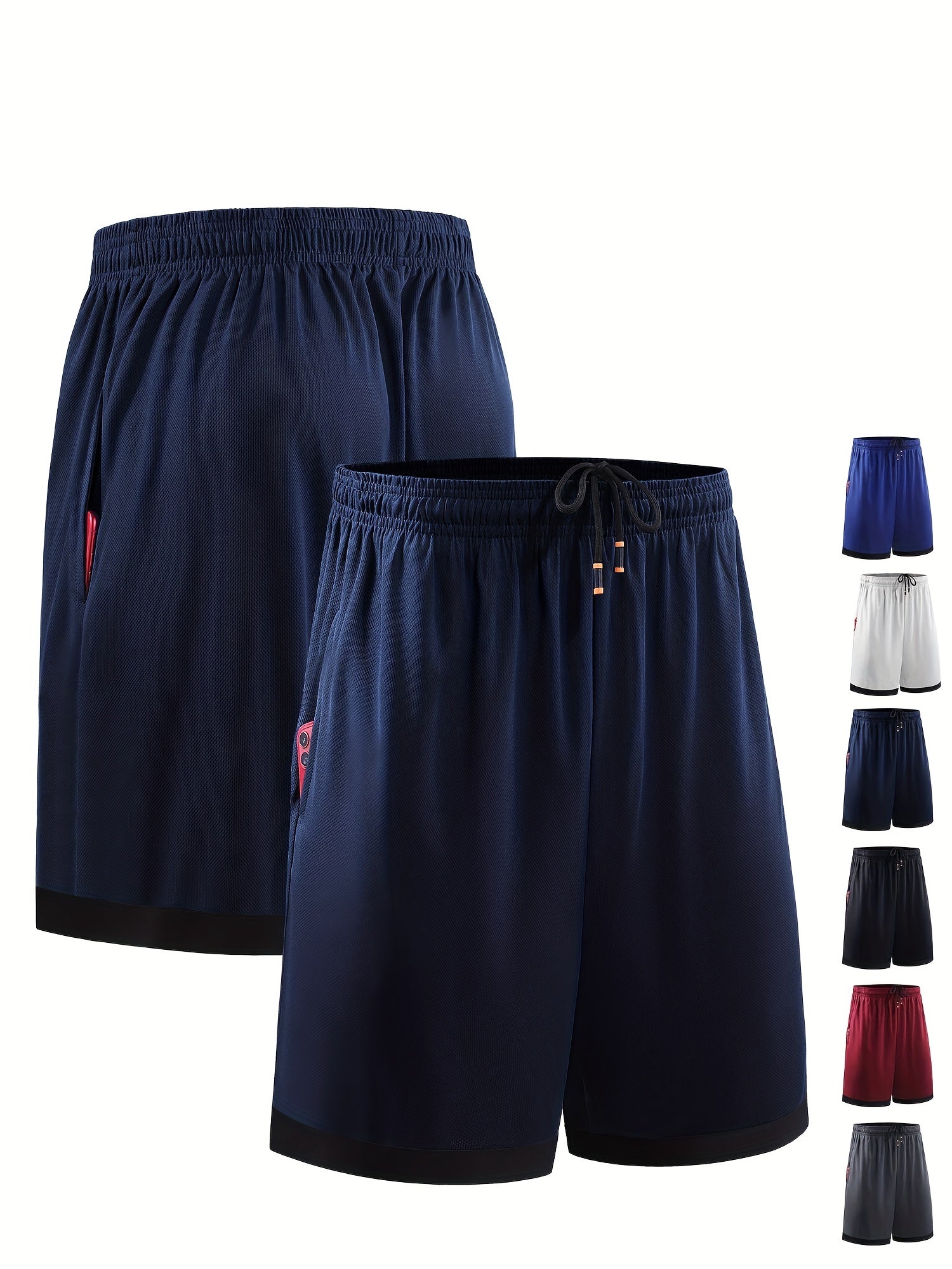 Men's Basketball Shorts Running Marathon Loose Capris Large Casual Mesh