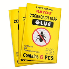 6pcs Cockroach Sticker Trap Sticky Cockroach Board Indoor And Outdoor