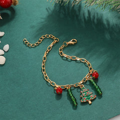 2pcs Colorful Christmas Tree Beaded Bracelets