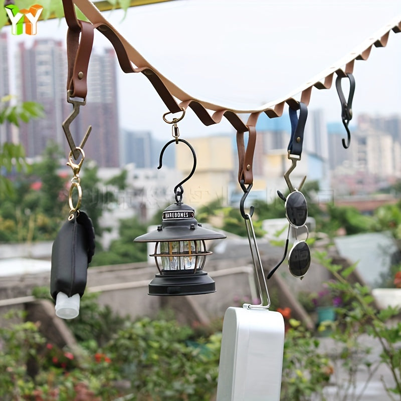 Outdoor Leather Hanging Rope Camping Accessories