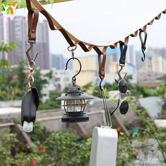 Outdoor Leather Hanging Rope Camping Accessories