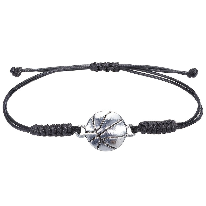 5pcs Boys Braided Sport Bracelets Set