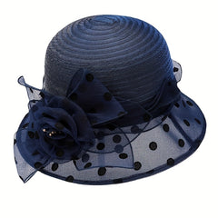 Lace Flower Dotted Bucket Hat Lightweight Sun Hats Women