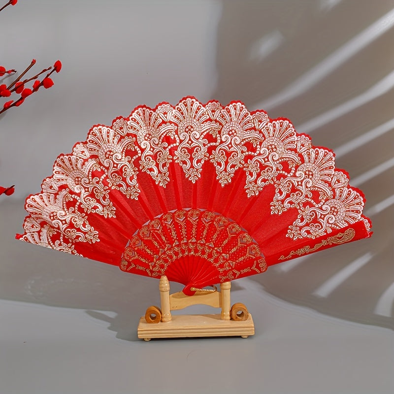 Antique Folding Fan 17 78 Cm For Women Girls Men