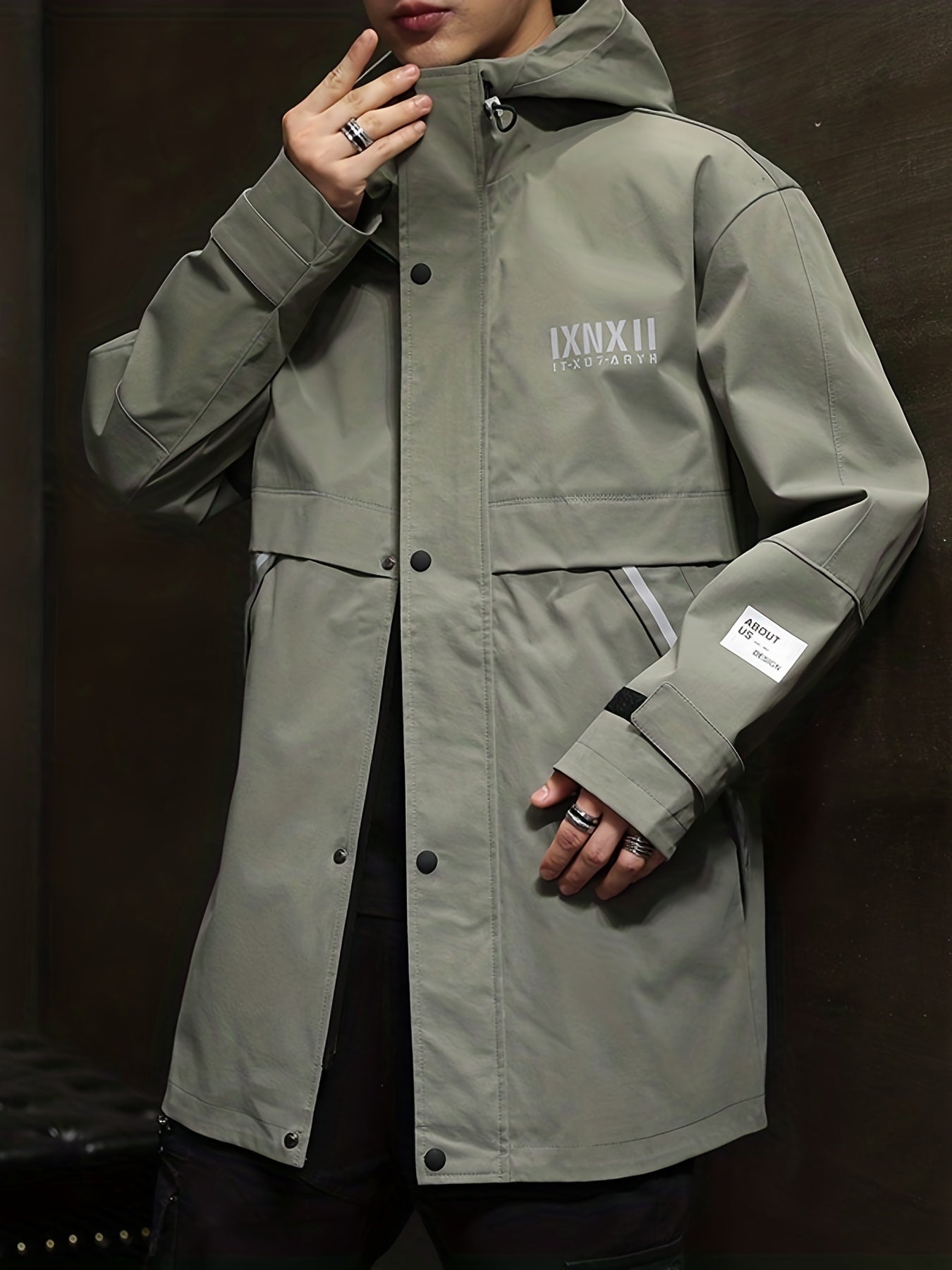 Men's Cotton Padded Coat Thermal Hooded Jacket