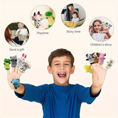10pcs different animal finger dolls for toddlers storytelling play