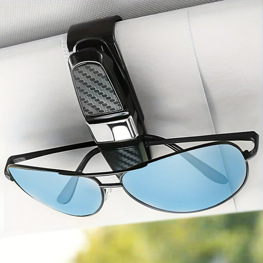 Car Sun Visor Glasses Holder with Ticket Card Clip