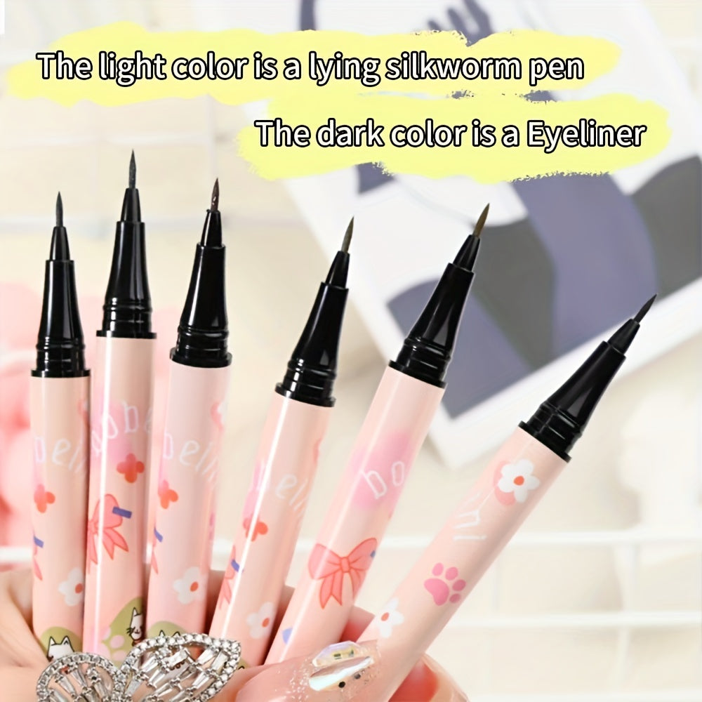 Ultra Fine Liquid Eyeliner Brightens Eyelids Waterproof Non-Smudge