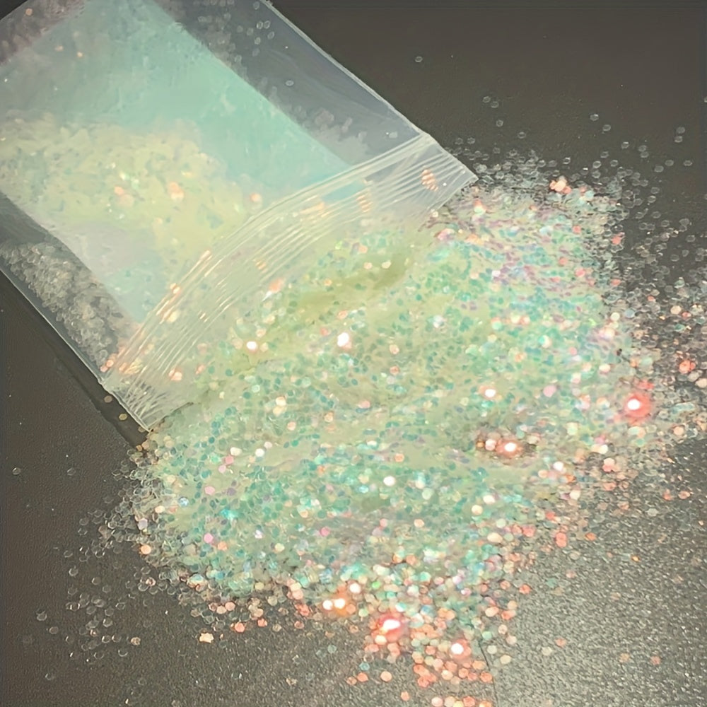 10g 0.1mm Extra Fine Nail Glitter Iridescent Sugar Sand Powder
