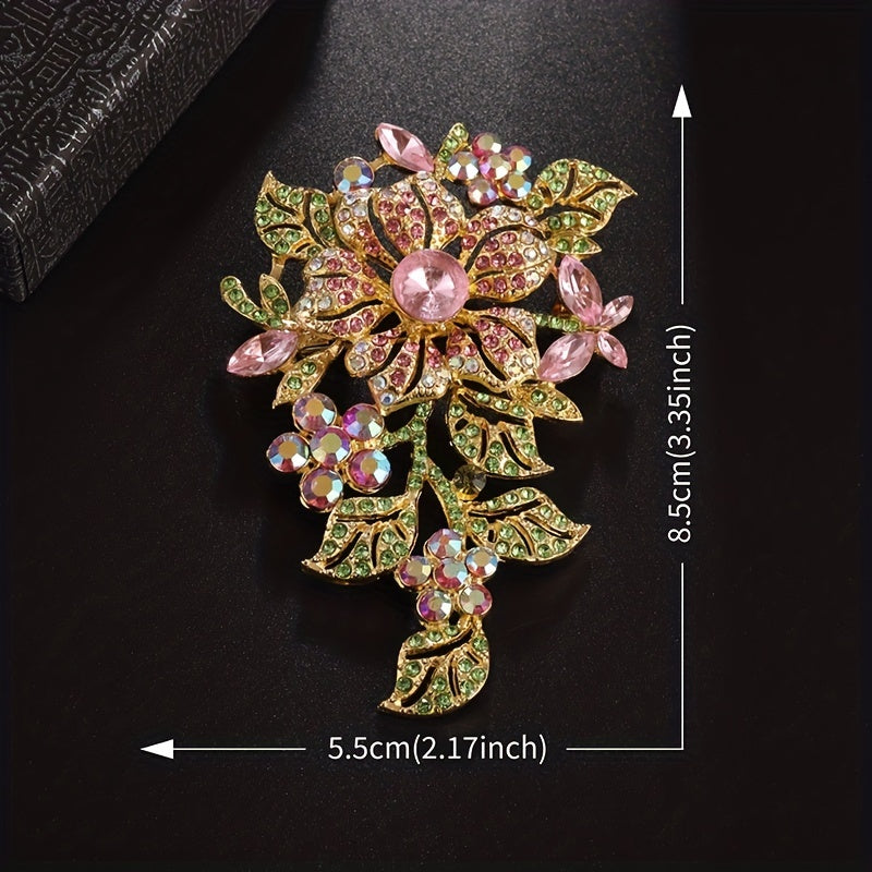 Gorgeous Flower Brooch Men's Party Prom Costume Accessories