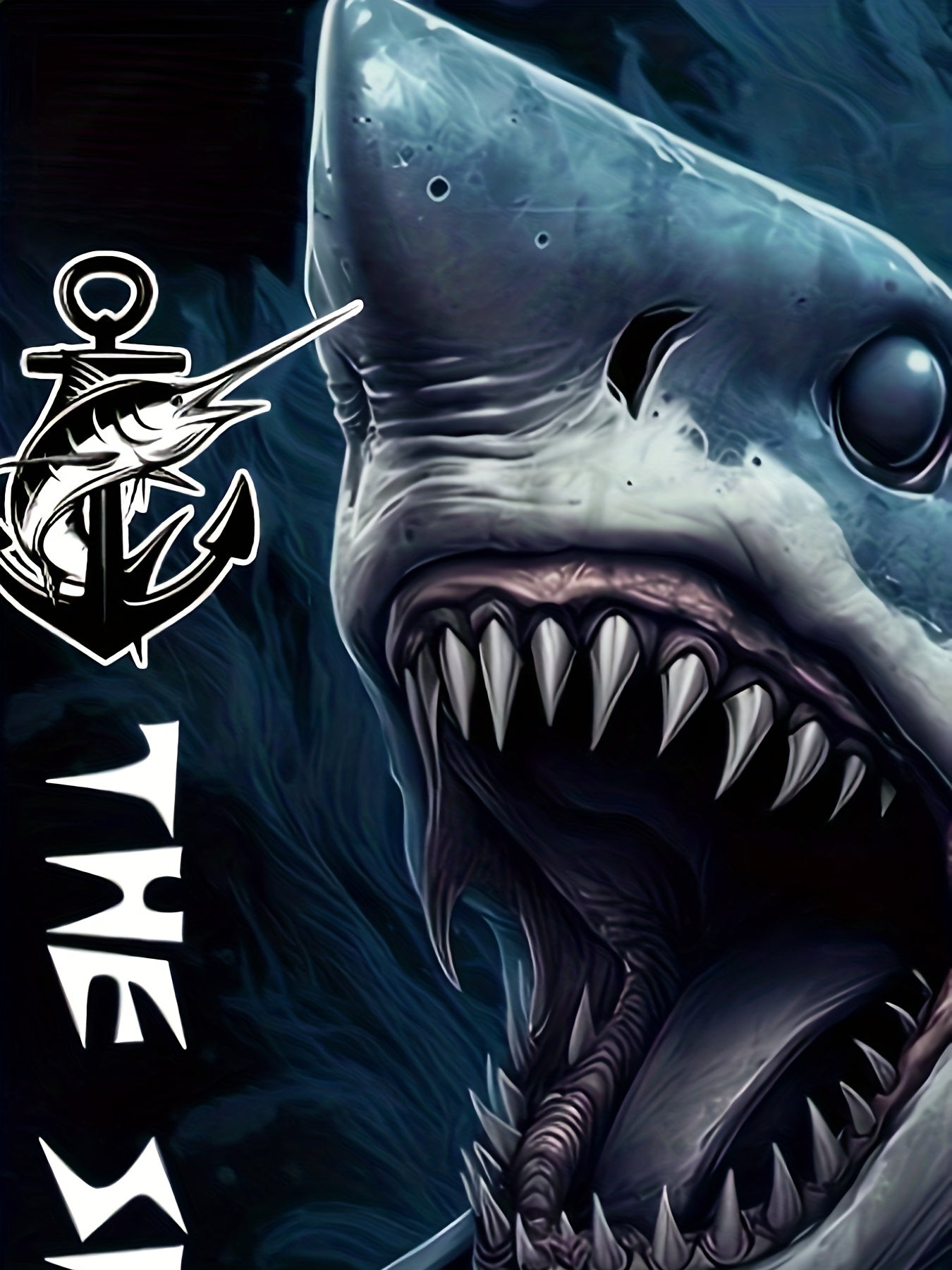 Shark 3D Print Men's Tee Short Sleeve Graphic Shirt