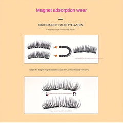 Magnetic Eyelashes Natural Look Soft Makeup Extended Reusable False Eyelashes