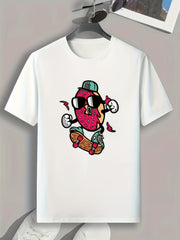 Skateboarding Print Men's Graphic T-shirt
