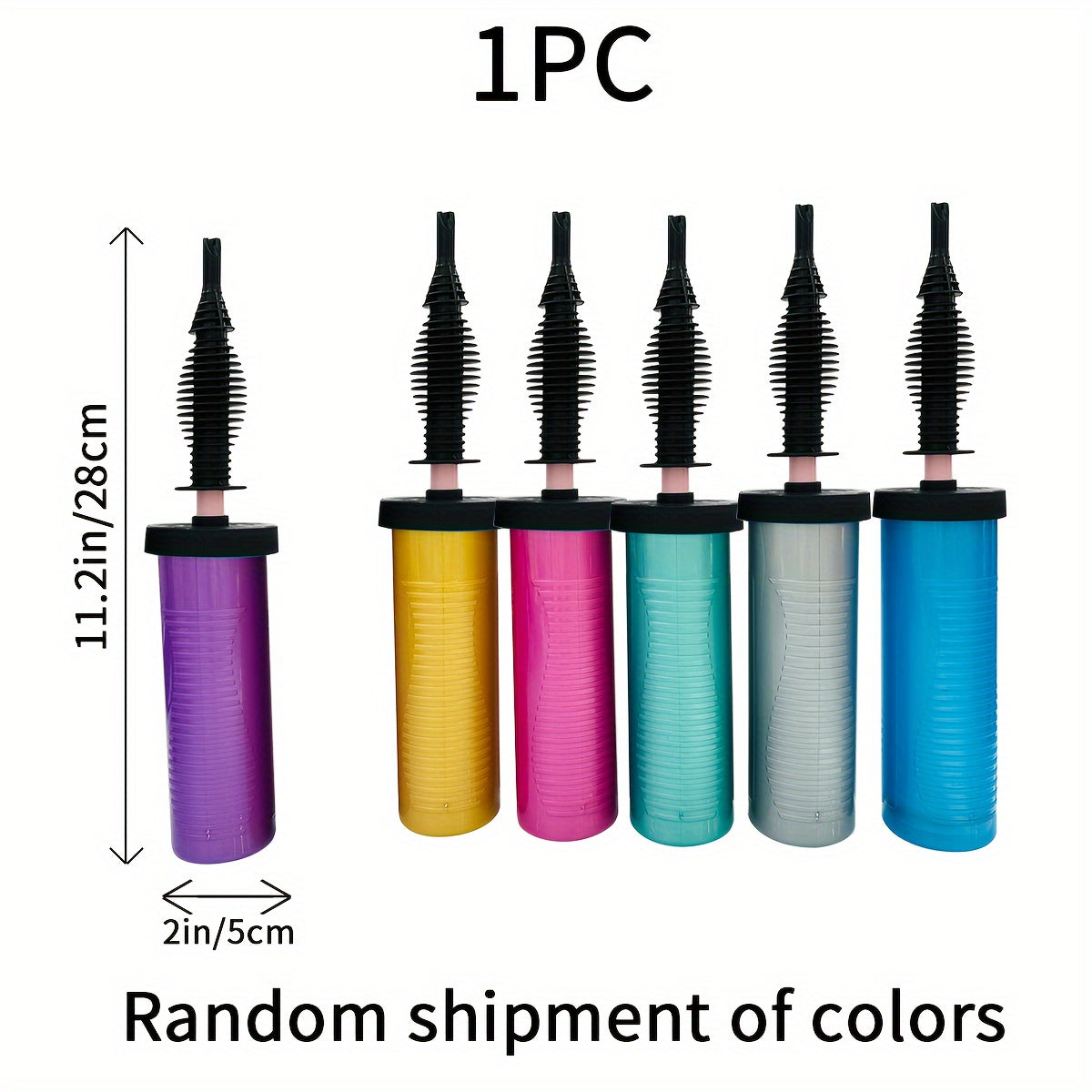 1pc Hand Push Inflator Party Accessory Random