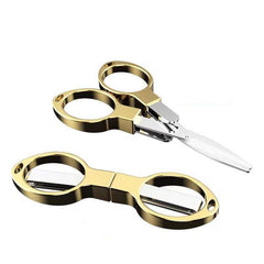 Compact Glass Folding Scissor Stainless Steel Mini Cutter