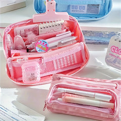 Large Capacity Pencil Case for Office School Men Women