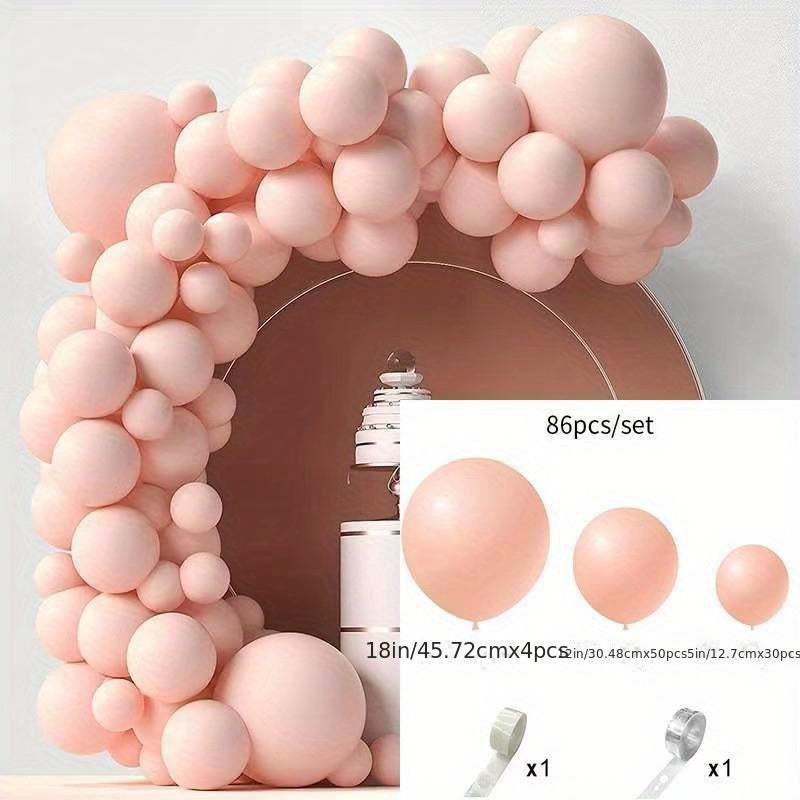 86PCS Mother's Celebration Balloons Set with Chain and Dispensing
