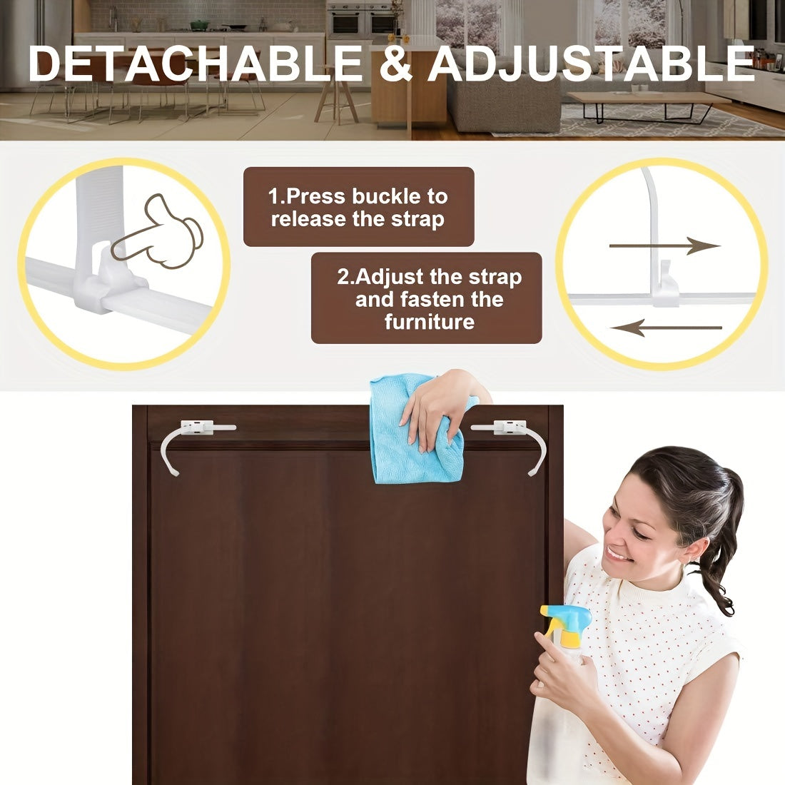 Furniture Strap Baby Anti-fall Anchor Set