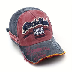 Mens Embroidered Baseball Cap in Multiple Colors