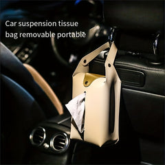 Car Tissue Bag Leather Storage Box