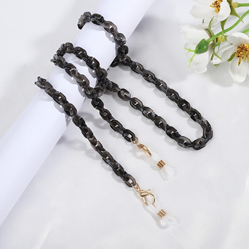 Acrylic Vintage Glasses Chain Mask Lanyard Necklace Women