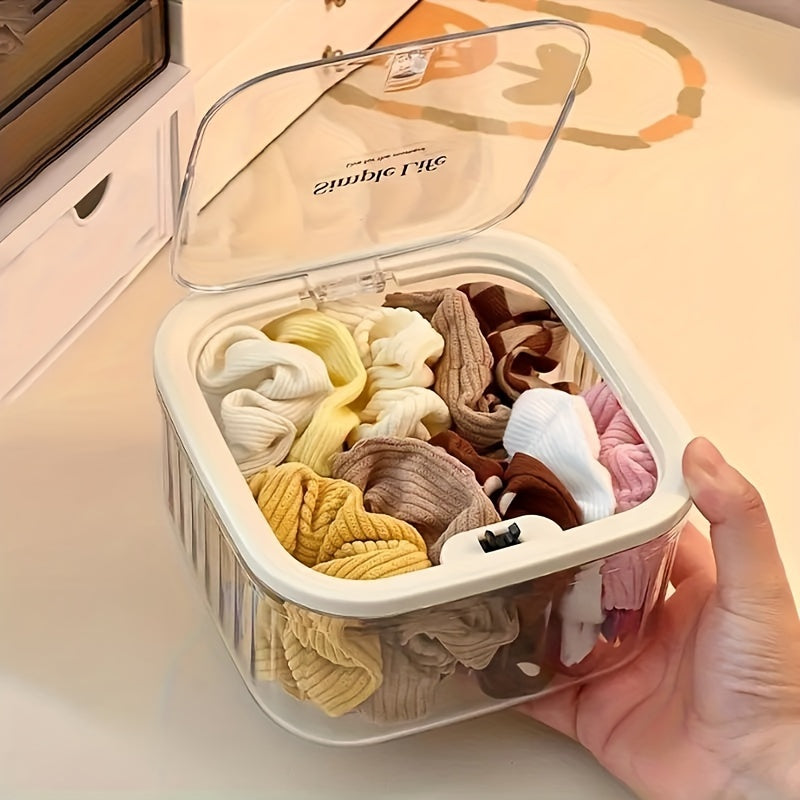 Waterproof Hair Accessory Organizer Box with Lid