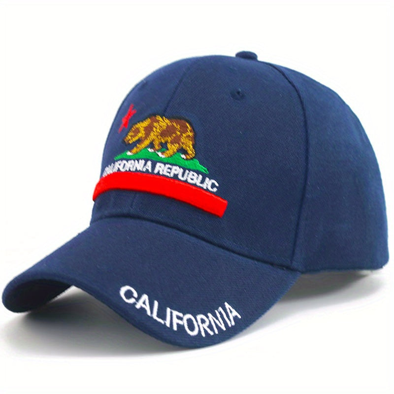 Street Canvas Baseball Cap Summer Letter Embroidery Peaked Cap