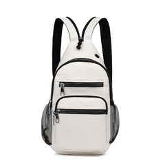 Zipper Front Sling Bag Casual Zipper Strap Backpack