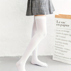 4 Pairs Striped Thigh High Socks Women's Stockings & Hosiery