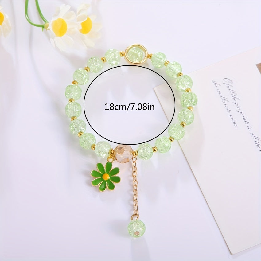 Colorful Crystal Beaded Bracelet Bohemian Women Jewelry