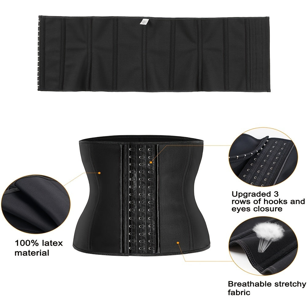 Latex Waist Trainer Belt Tummy Control Hourglass Waist Cincher