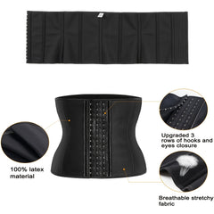 Latex Waist Trainer Belt Tummy Control Hourglass Waist Cincher