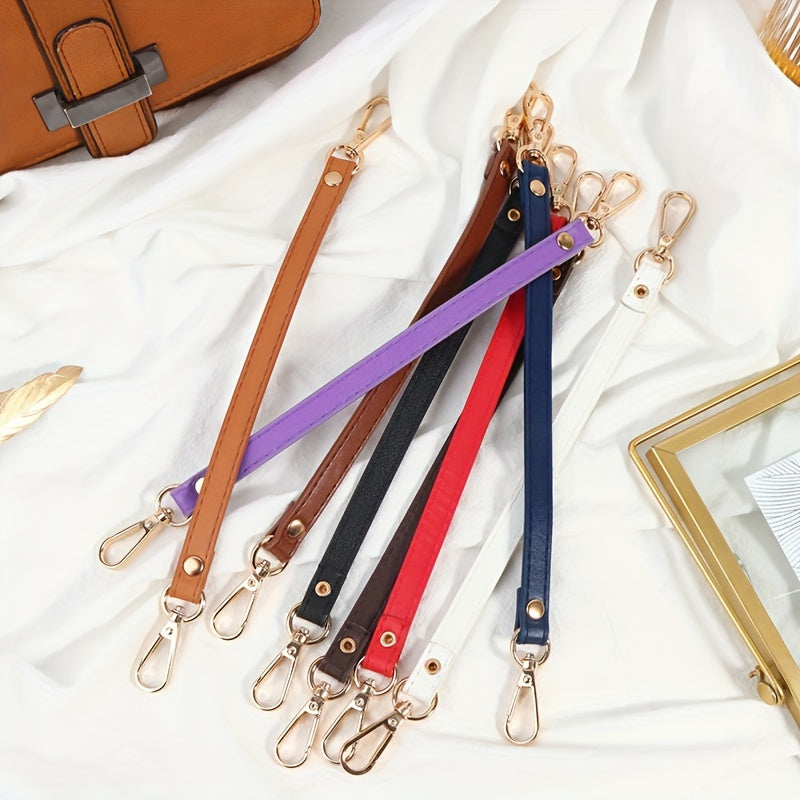 1pc Solid Handbag Strap PU Leather Purse Strap Belt Strap Bag Accessory