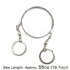 2pcs Portable Wire Saw Stainless Steel Pocket Saw for Outdoor Survival